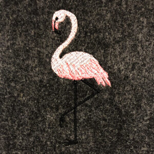Flamingo embroidery design