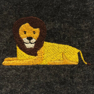 Lion embroidery design