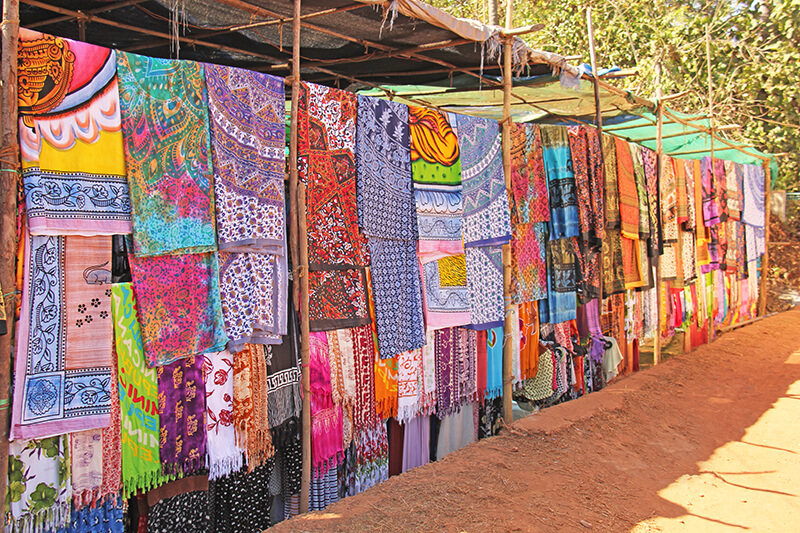 Markets in other countries can be a unique and cheap source for fabric