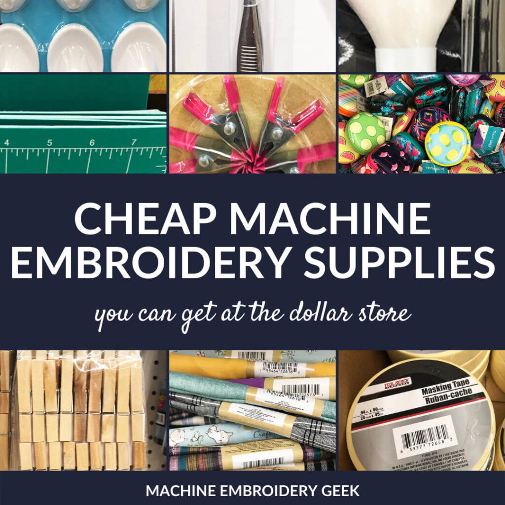 cheap embroidery supplies and accessories you can buy at the dollar store