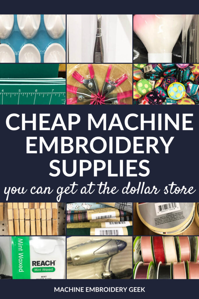 cheap embroidery supplies and accessories. you can buy at the dollar store