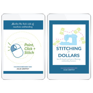 E-book twin pack: Point, Click & Stitch + Stitching for Dollars