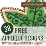38 free appliqué designs to stitch on your embroidery machine