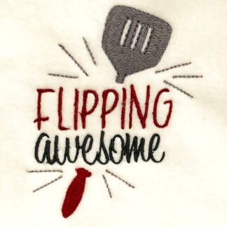 Flipping awesome embroidery design