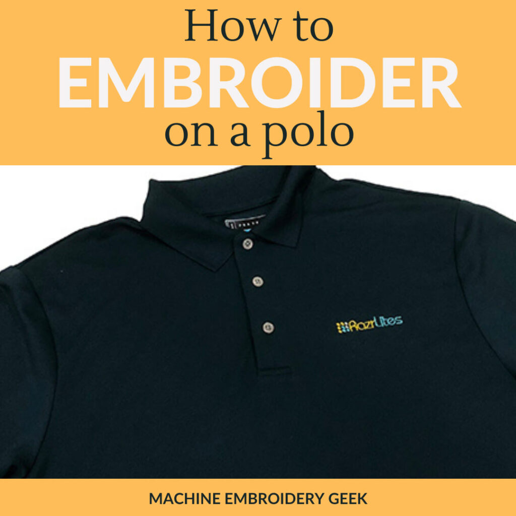 How to embroider on a polo