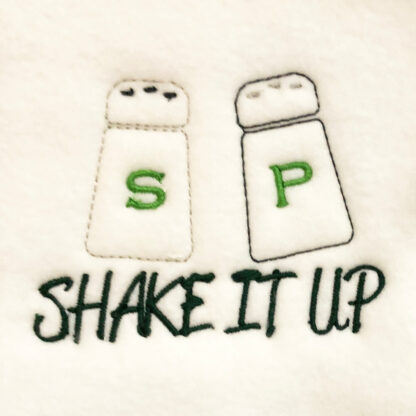 Shake it up salt and pepper embroidery design