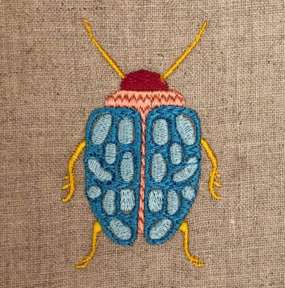 beetle embroidery design
