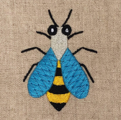 bumble bee embroidery design
