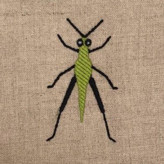 cute cricket embroidery design