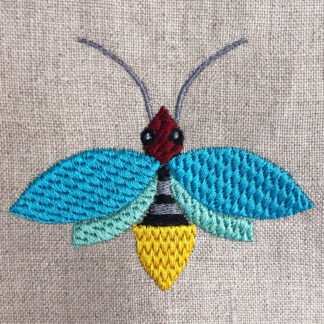 firefly embroidery design