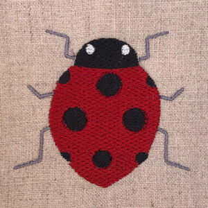 Modern insects embroidery design set