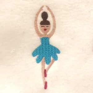 Christmas Nutcracker ballerina embroidery design