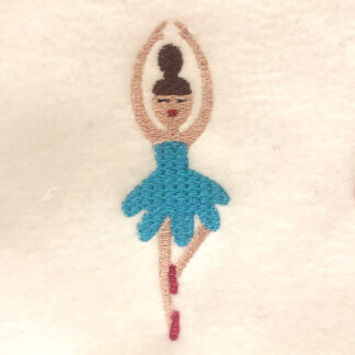Nutcracker ballerina embroidery design