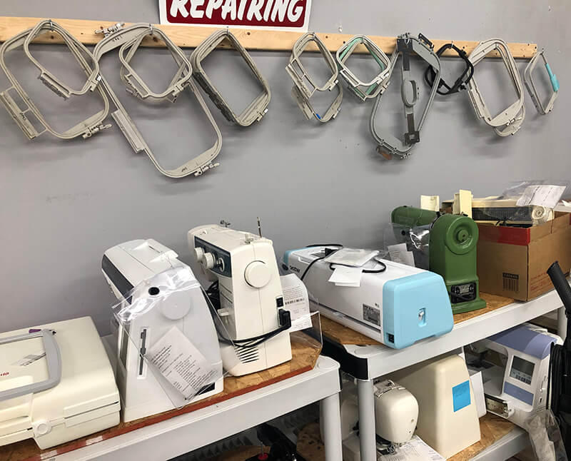 Your dealer may be able to repair your embroidery machine - even if it's not the brand they sell. 