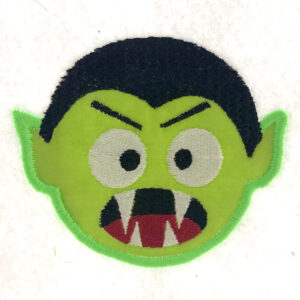 Dracula head appliqué