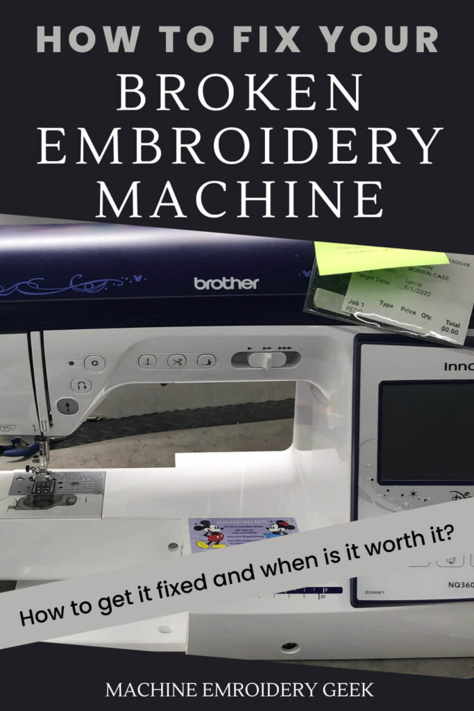 How to fix your broken embroidery machine.