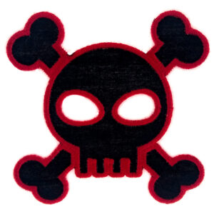 Skull and crossbones appliqué