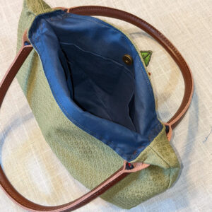 Dressy handbag with 3D flower – PDF pattern + in-the-hoop flower design
