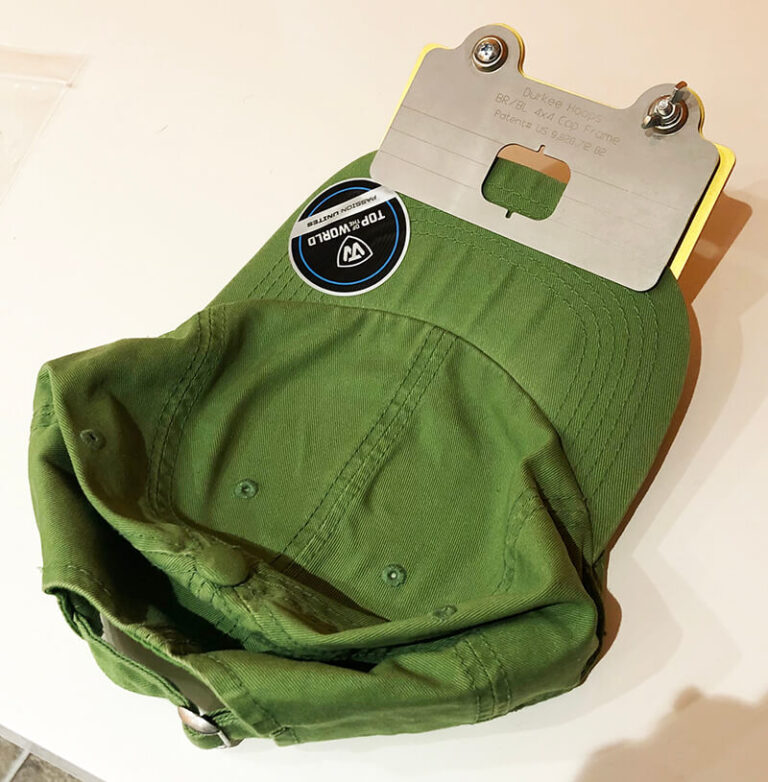 Using a Durkee cap frame for easy baseball cap embroidery