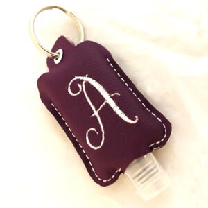 In-the-hoop hand sanitizer holder to personalize