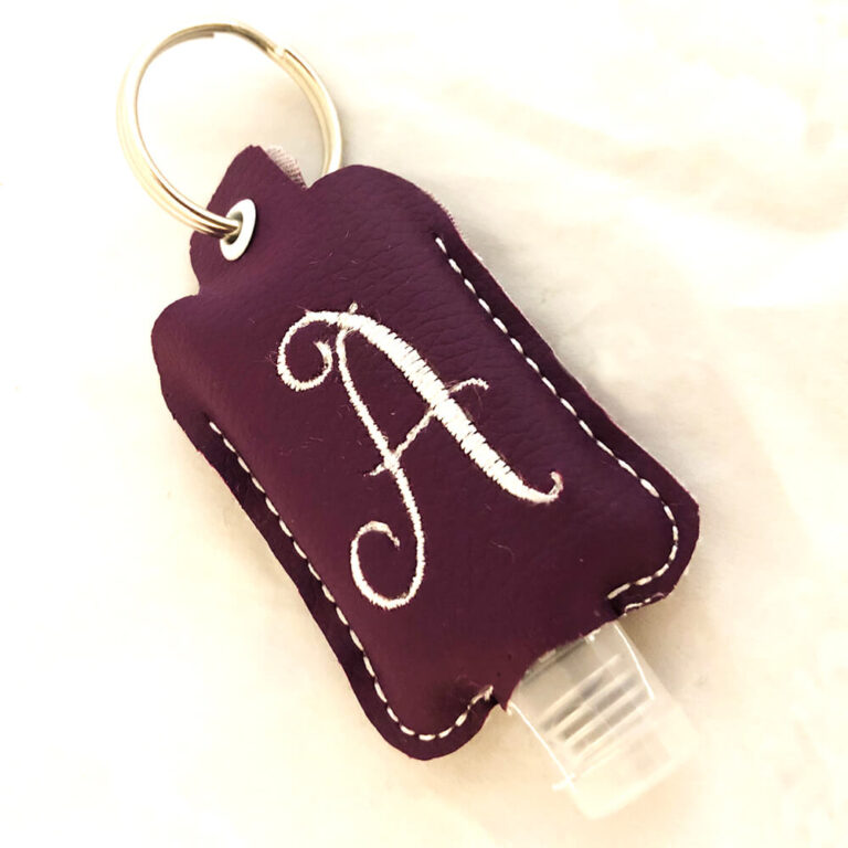Inthehoop hand sanitizer holder to personalize Machine Embroidery Geek