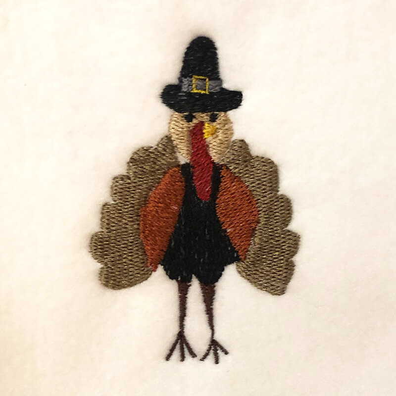 Finished turkey design I created in Doodler