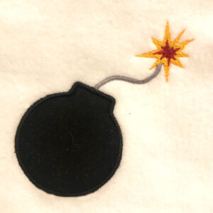 Bomb appliqué design