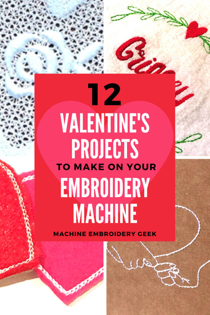 12 Valentine's projects to make on your embroidery machine