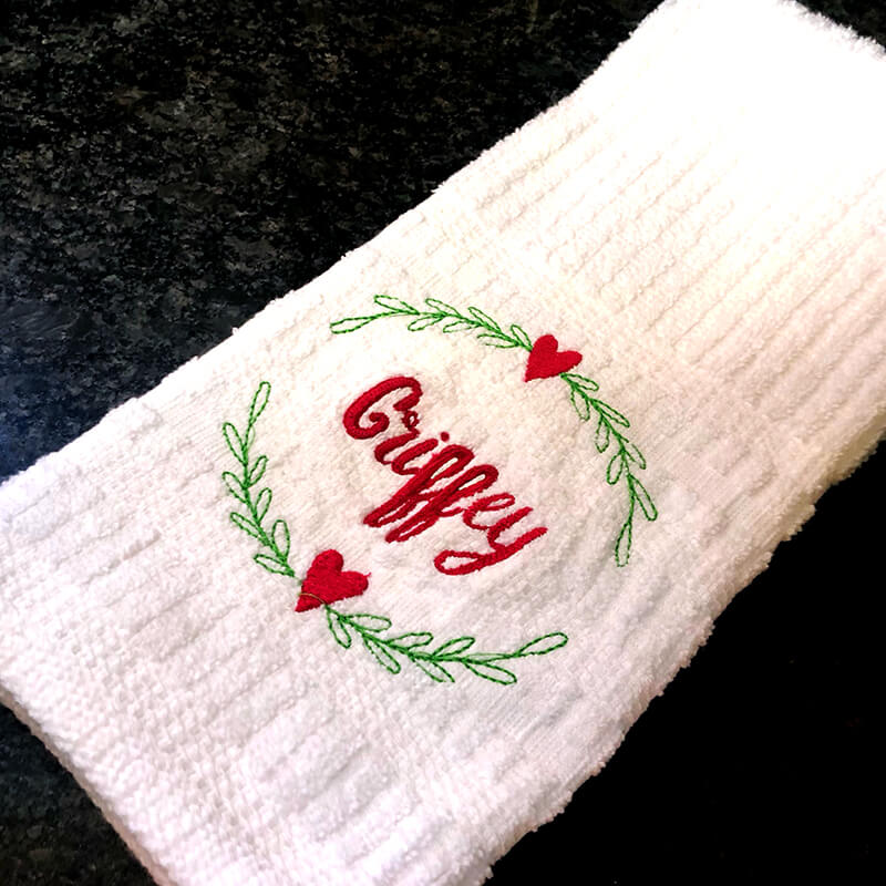 Valentine's hand towel