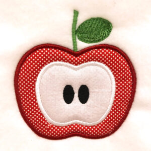 Woodland apple appliqué design