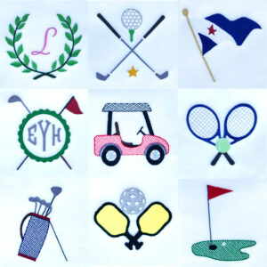 Country club classics embroidery design set