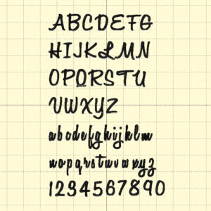 Adelaide script machine embroidery font