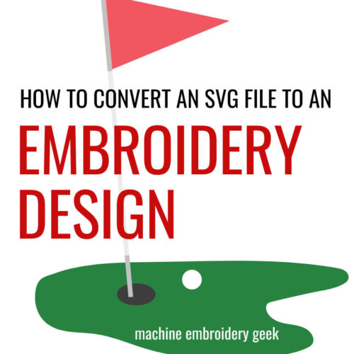 How to convert an SVG file to an embroidery design