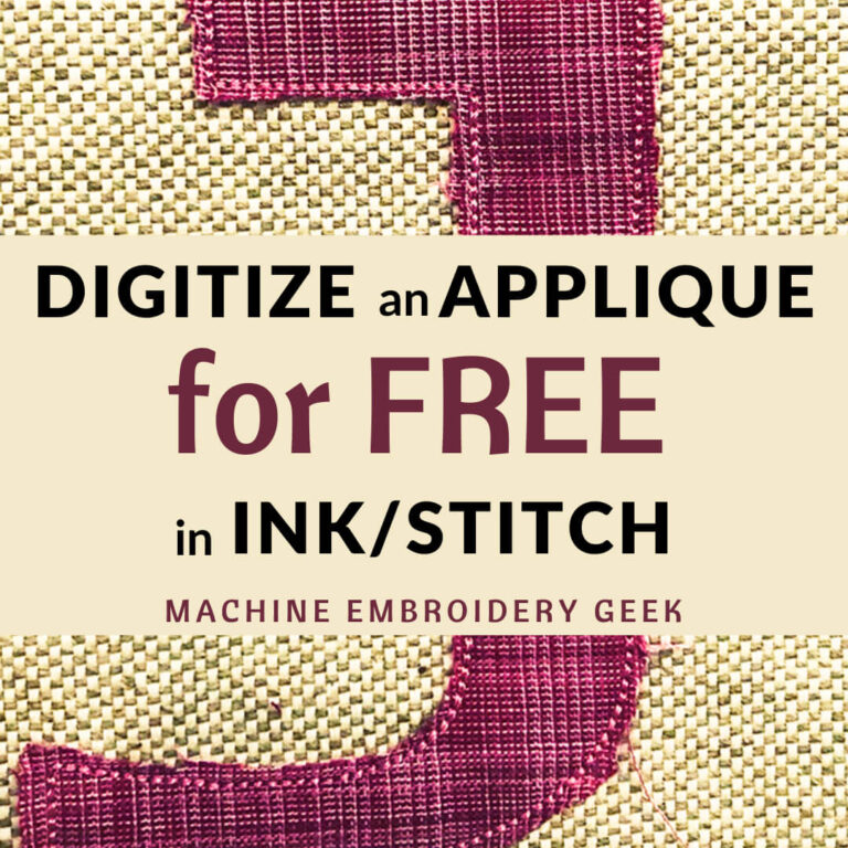 Ink/Stitch a free embroidery digitizing program