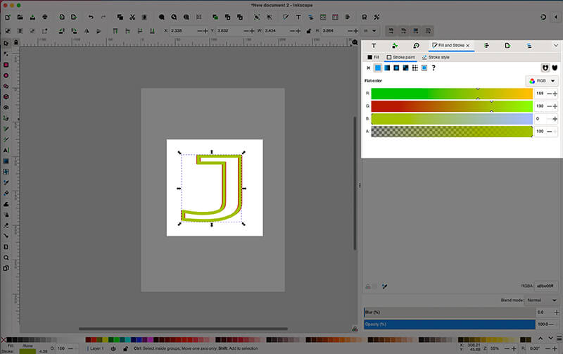 Duplicating the shape in Inkscape