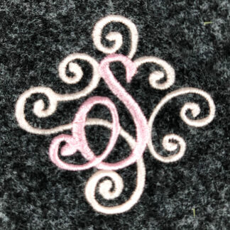 Forest Hills Scroll Machine Embroidery Font - S