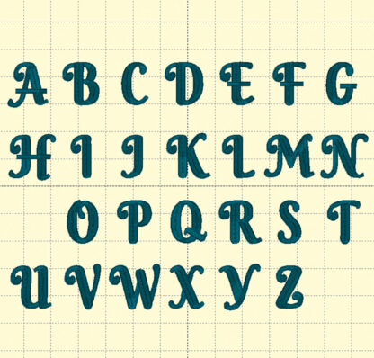 Mariah monogram font all letters