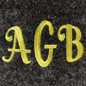 Mariah monogram machine embroidery font