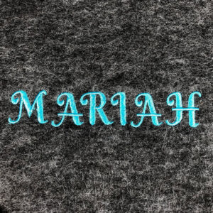 Mariah monogram machine embroidery font
