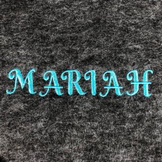 Mariah monogram embroidery font