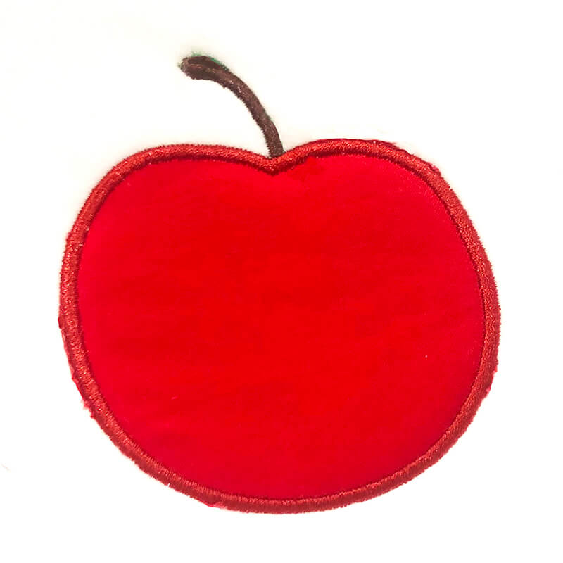 completed apple appliqué file