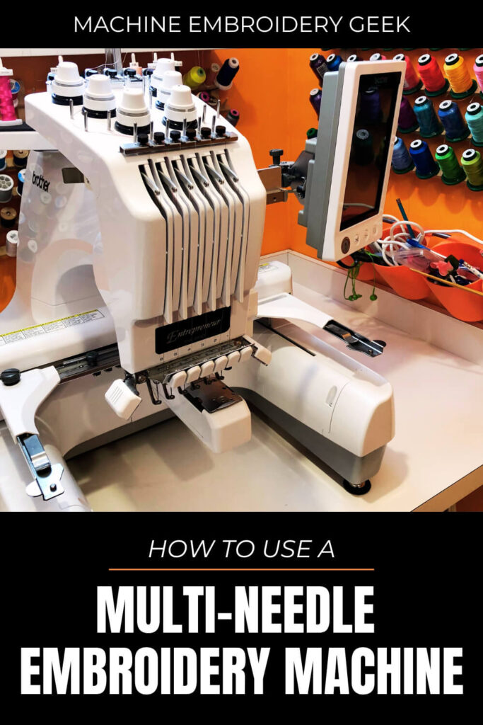 How to use a multi-needle embroidery machine