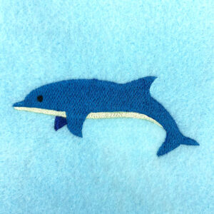 Dolphin embroidery design