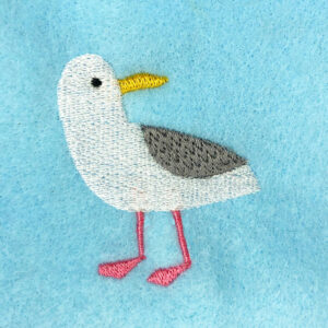Seagull machine embroidery design
