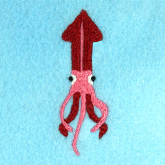 squid embroidery design
