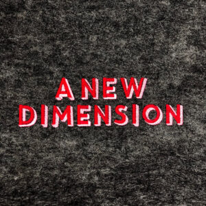 A New Dimension Font
