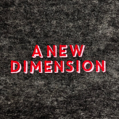 a new dimension font