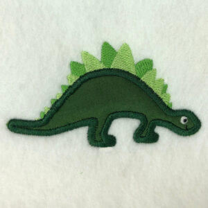 Stegosaurus appliqué design