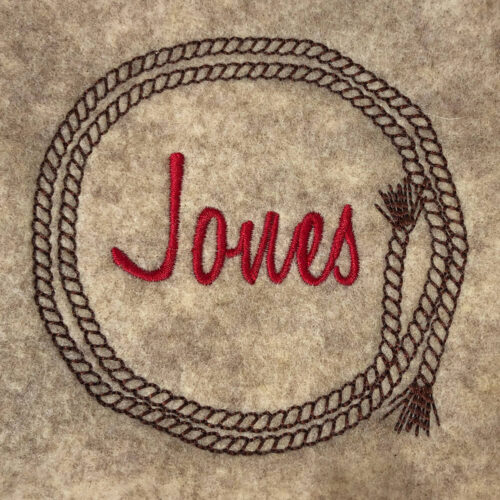 Rope wreath embroidery design - Machine Embroidery Geek