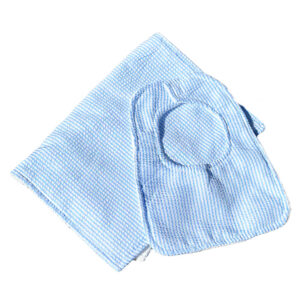 Seersucker burp cloth and bib set